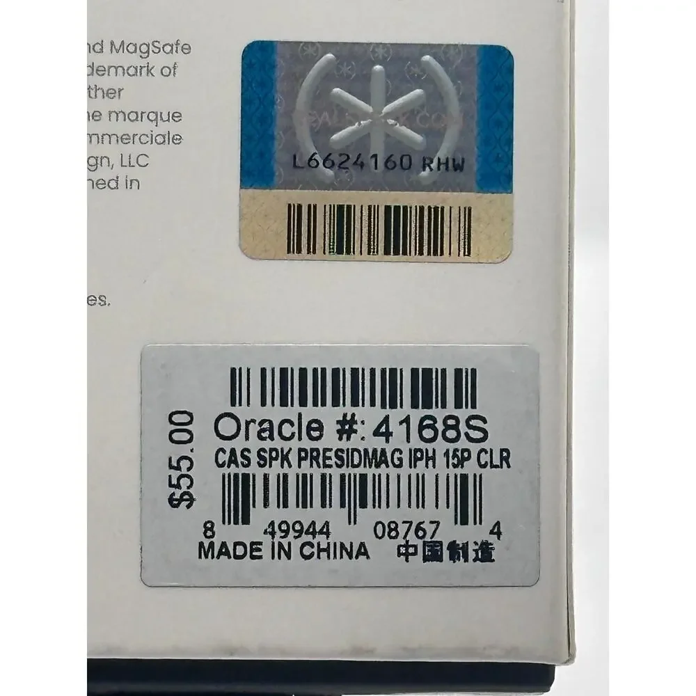 Speck Presidio Perfect-Clear iPhone 15 Pro MagSafe NWT MSRP: $55.00
